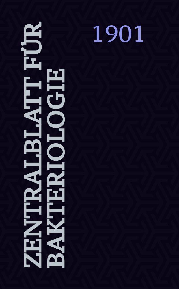 Zentralblatt für Bakteriologie : Med. microbiology, virology, parasitology, infectious diseases. Bd.30, №8