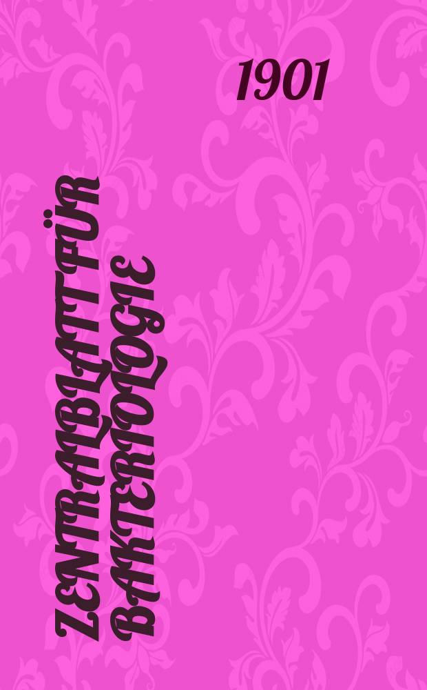 Zentralblatt für Bakteriologie : Med. microbiology, virology, parasitology, infectious diseases. Bd.30, №9