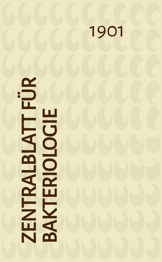 Zentralblatt für Bakteriologie : Med. microbiology, virology, parasitology, infectious diseases. Bd.30, №10
