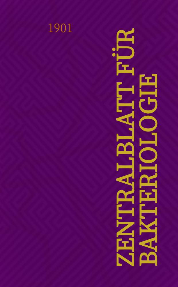 Zentralblatt für Bakteriologie : Med. microbiology, virology, parasitology, infectious diseases. Bd.30, №18