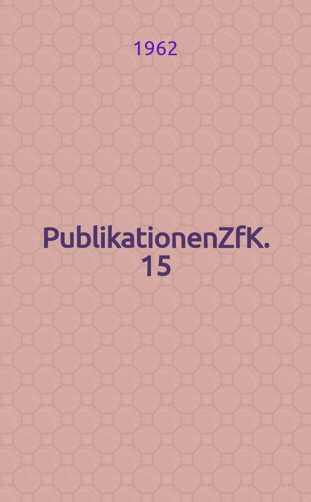 [Publikationen]ZfK. 15 : Korrelative Stoßprozesse und die Erzeugung von Strahleneffekten in Festkörpern