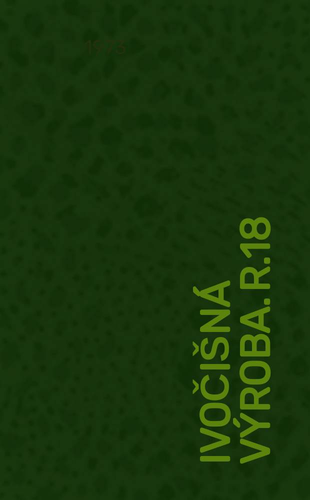 Živočišná výroba. R.18(46) 1973, Č.2