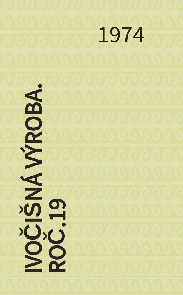 Živočišná výroba. Roč.19(47) 1974, Č.10