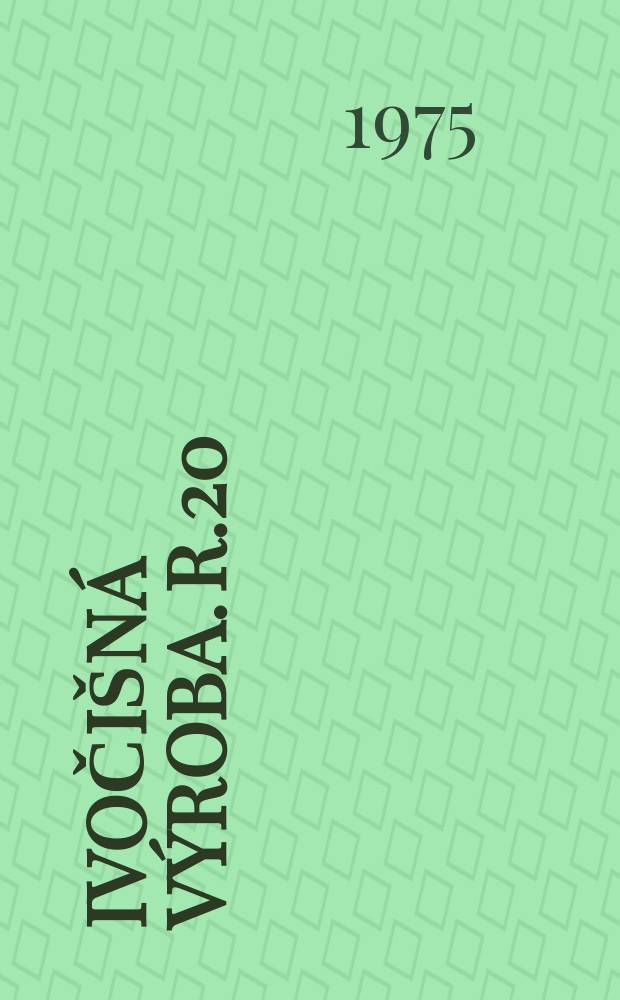 Živočišná výroba. R.20(48) 1975, Č.6