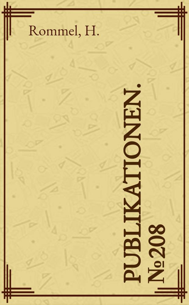 [Publikationen]. №208 : Kryptonate