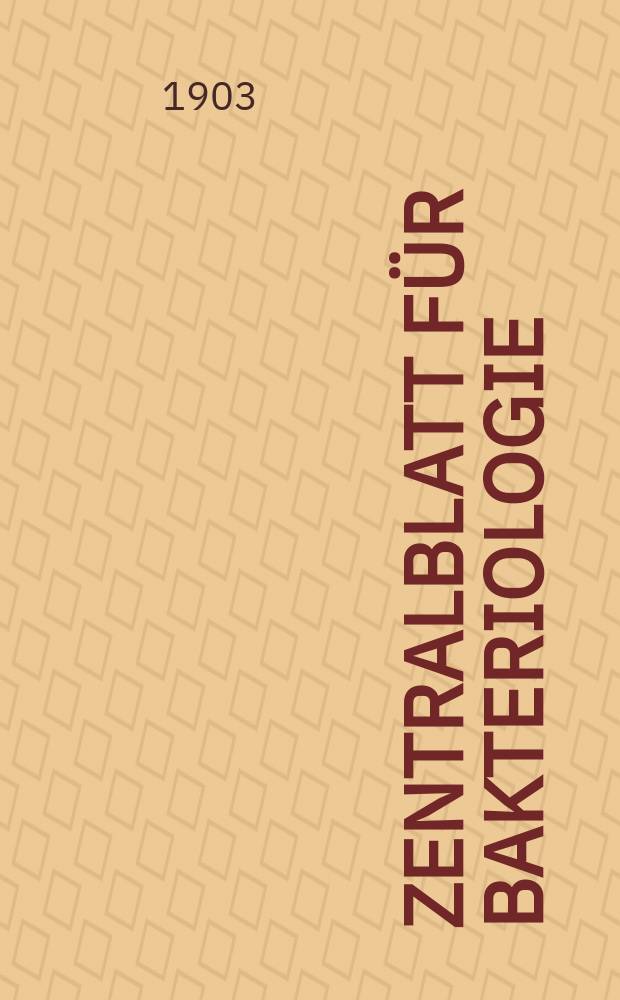 Zentralblatt f&uuml;r Bakteriologie : Med. microbiology, virology, parasitology, infectious diseases. Bd.34, №6
