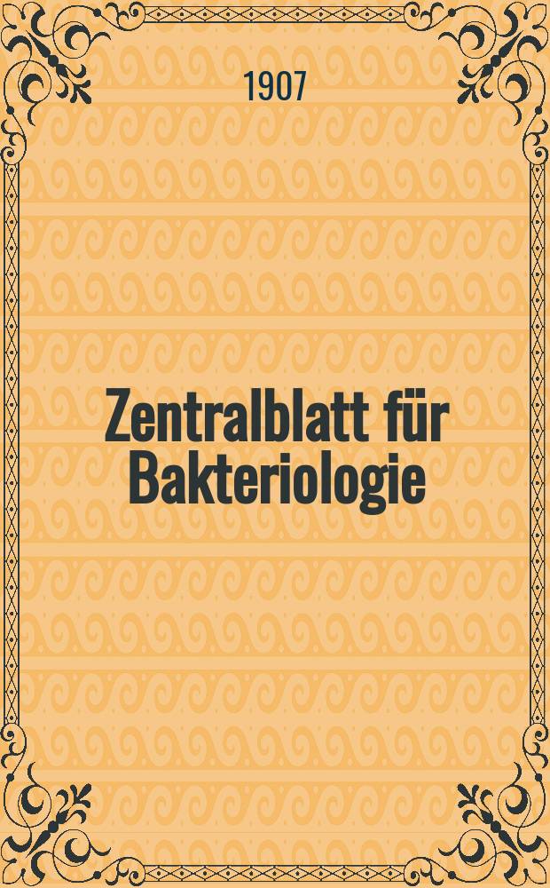 Zentralblatt für Bakteriologie : Med. microbiology, virology, parasitology, infectious diseases. Bd.43, H.2