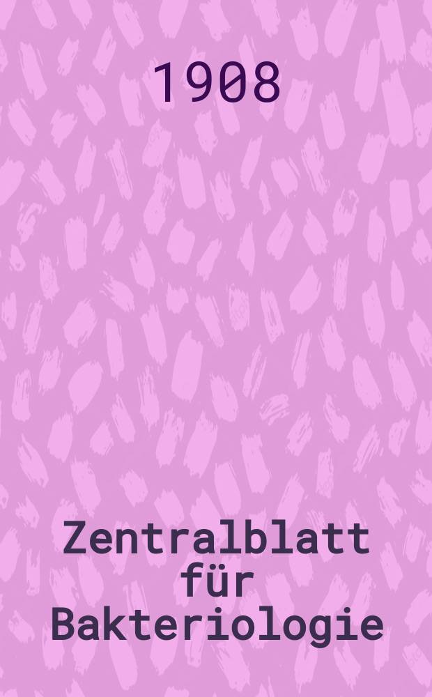 Zentralblatt für Bakteriologie : Med. microbiology, virology, parasitology, infectious diseases. Bd.46, H.3