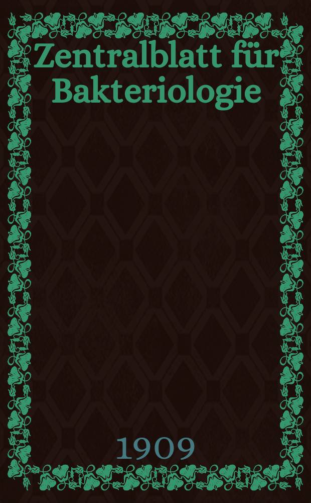 Zentralblatt f&uuml;r Bakteriologie : Med. microbiology, virology, parasitology, infectious diseases. Bd.50, H.6