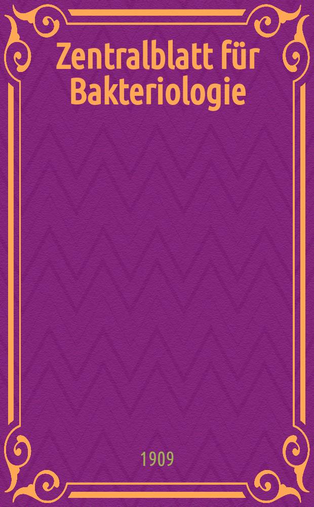 Zentralblatt für Bakteriologie : Med. microbiology, virology, parasitology, infectious diseases. Bd.51, H.4