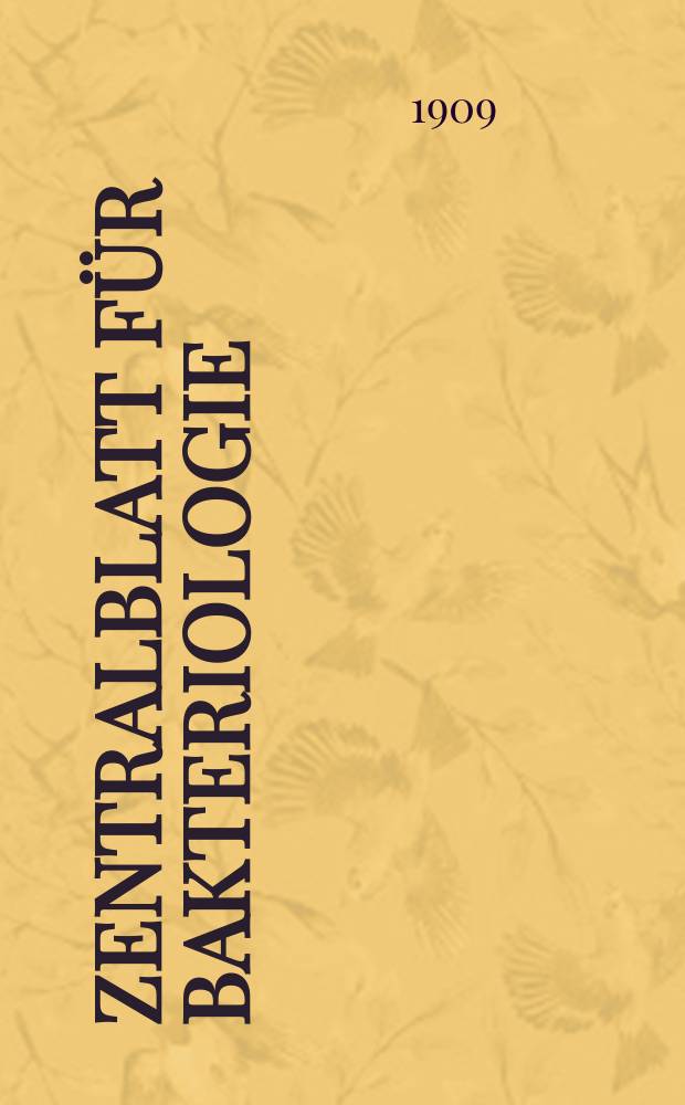 Zentralblatt für Bakteriologie : Med. microbiology, virology, parasitology, infectious diseases. Bd.52, H.1