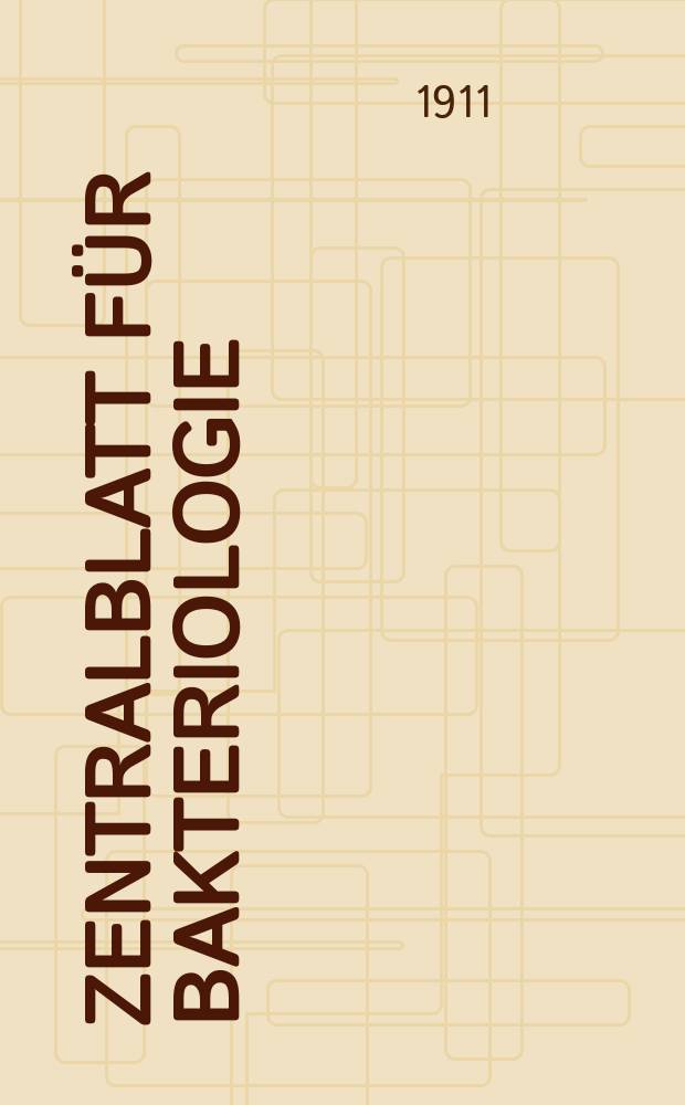 Zentralblatt für Bakteriologie : Med. microbiology, virology, parasitology, infectious diseases. Bd.59, H.6