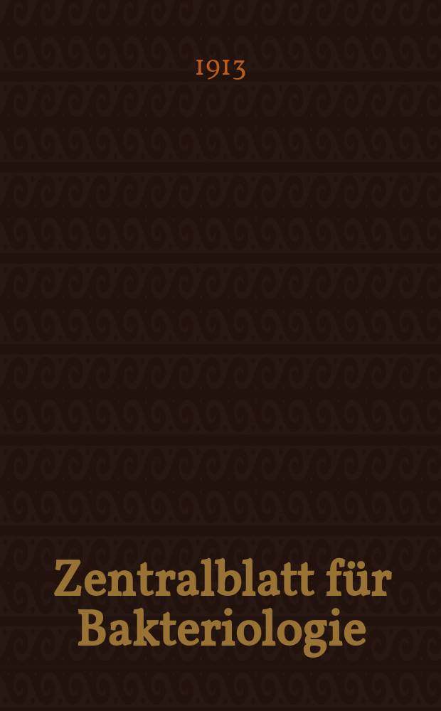Zentralblatt für Bakteriologie : Med. microbiology, virology, parasitology, infectious diseases. Bd.71, H.7