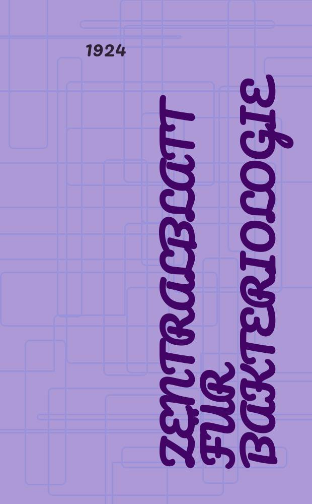 Zentralblatt für Bakteriologie : Med. microbiology, virology, parasitology, infectious diseases. Bd.92, H.3