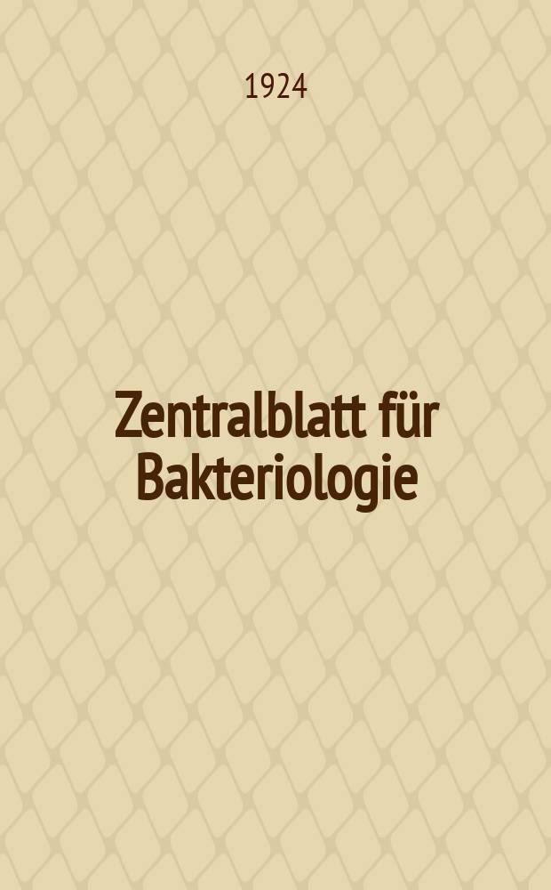 Zentralblatt für Bakteriologie : Med. microbiology, virology, parasitology, infectious diseases. Bd.92, H.7/8