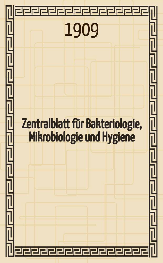 Zentralblatt für Bakteriologie, Mikrobiologie und Hygiene : Med. Mikrobiologie, Parasitologie, Hygiene, präventive Medizin. Bd.42, №12