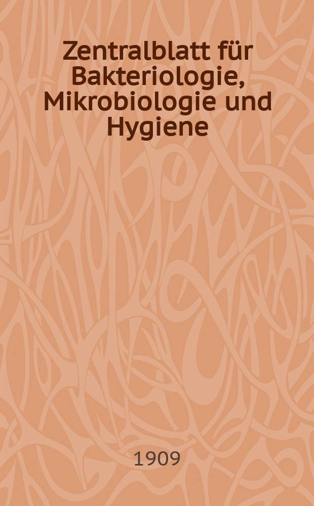 Zentralblatt für Bakteriologie, Mikrobiologie und Hygiene : Med. Mikrobiologie, Parasitologie, Hygiene, präventive Medizin. Bd.42, №18