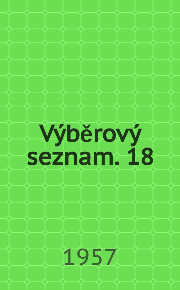 Výběrový seznam. 18 : Tanec