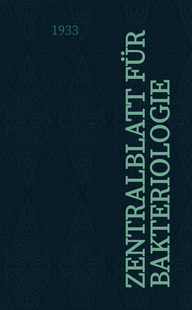 Zentralblatt f&uuml;r Bakteriologie : Med. microbiology, virology, parasitology, infectious diseases. Bd.129, H.5