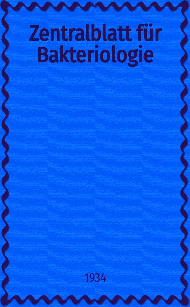 Zentralblatt für Bakteriologie : Med. microbiology, virology, parasitology, infectious diseases. Bd.132, H.1/2