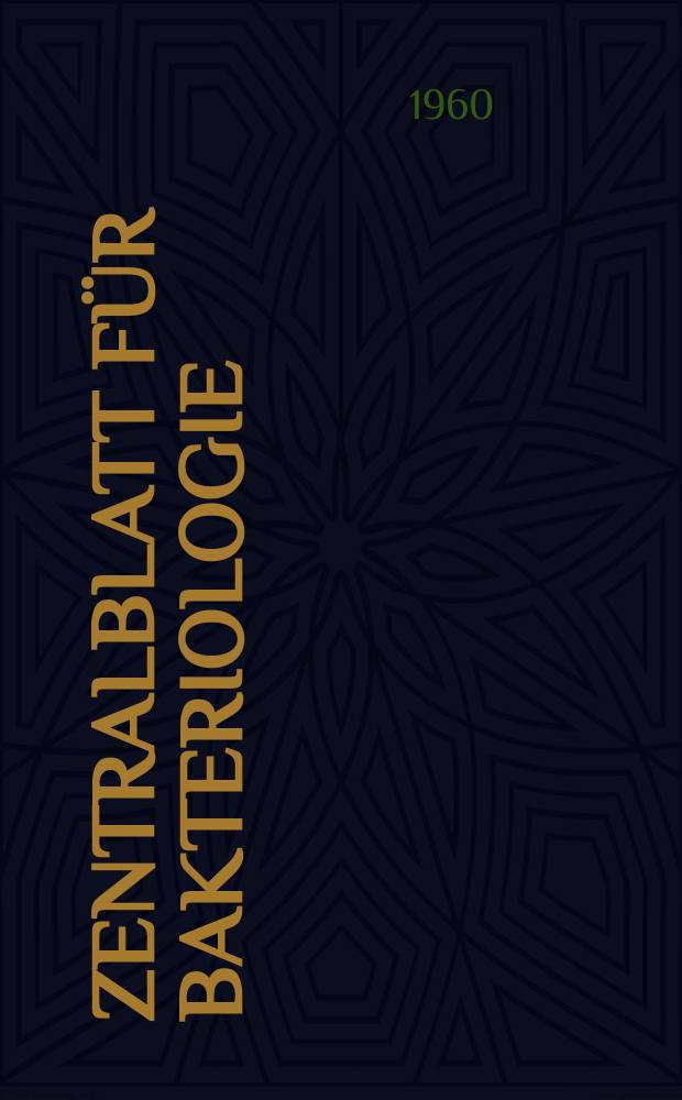 Zentralblatt f&uuml;r Bakteriologie : Med. microbiology, virology, parasitology, infectious diseases. Bd.177, H.2