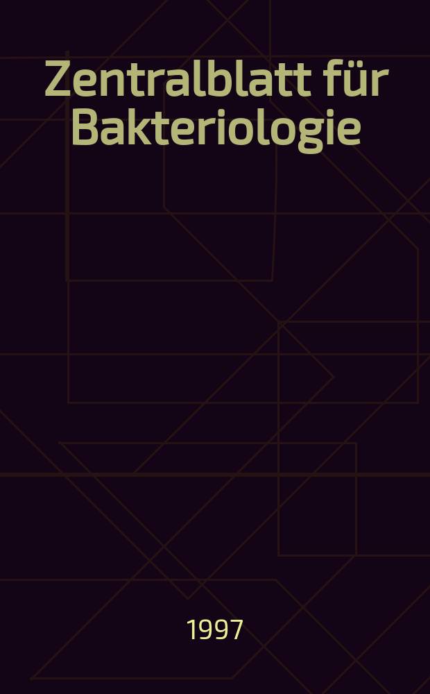 Zentralblatt f&uuml;r Bakteriologie : Med. microbiology, virology, parasitology, infectious diseases. Vol.286, Указатель