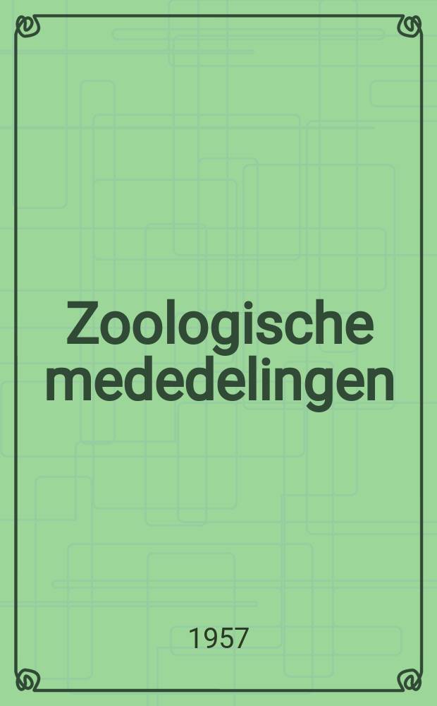 Zoologische mededelingen : Uitg. door het Rijksmuseum van natuurlijke historie te Leiden. Deel35, №1 : Notes sur les Orgeriini d'Espagne (Homoptera)