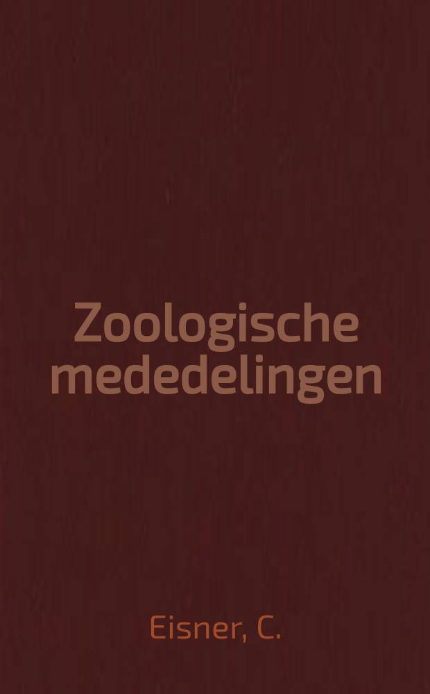 Zoologische mededelingen : Uitg. door het Rijksmuseum van natuurlijke historie te Leiden. Deel35, №8 : Parnassiana nova