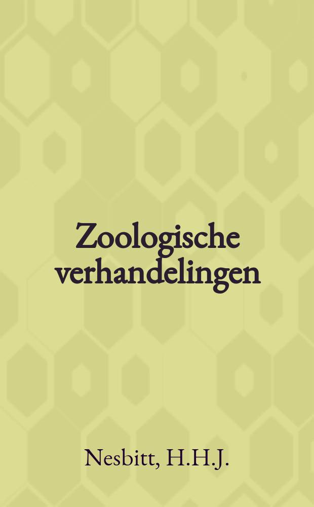 Zoologische verhandelingen : Uitg. door het Rijksmuseum van natuurlijke historie te Leiden. №12 : A taxonomic study of the Phytoseiinae (family laelaptidae) predaceous upon Tetranycbidae of economic importance
