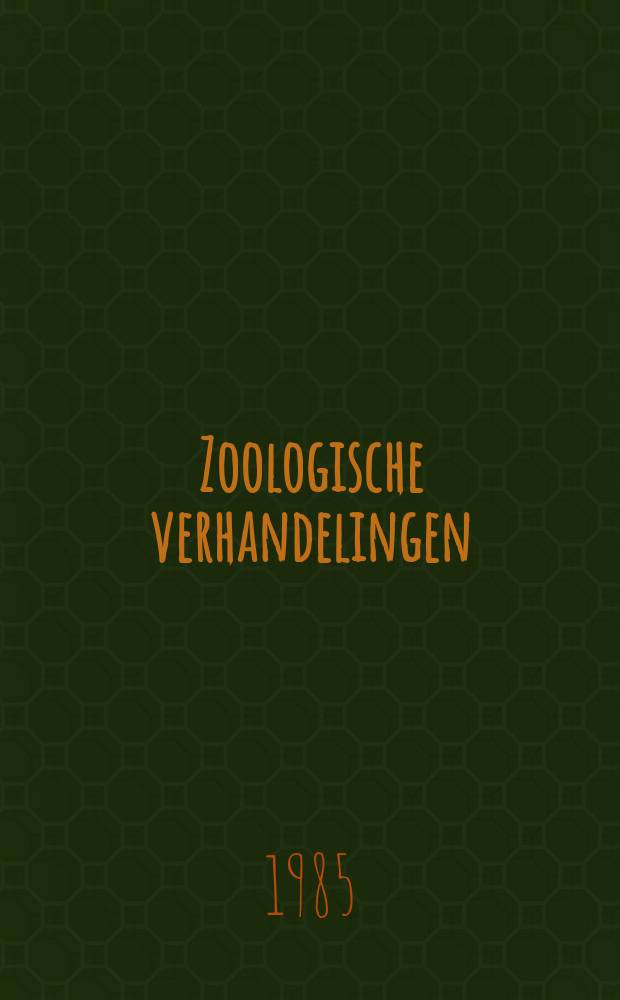Zoologische verhandelingen : Uitg. door het Rijksmuseum van natuurlijke historie te Leiden. №222 : Revision of some Hybosorine genera ...
