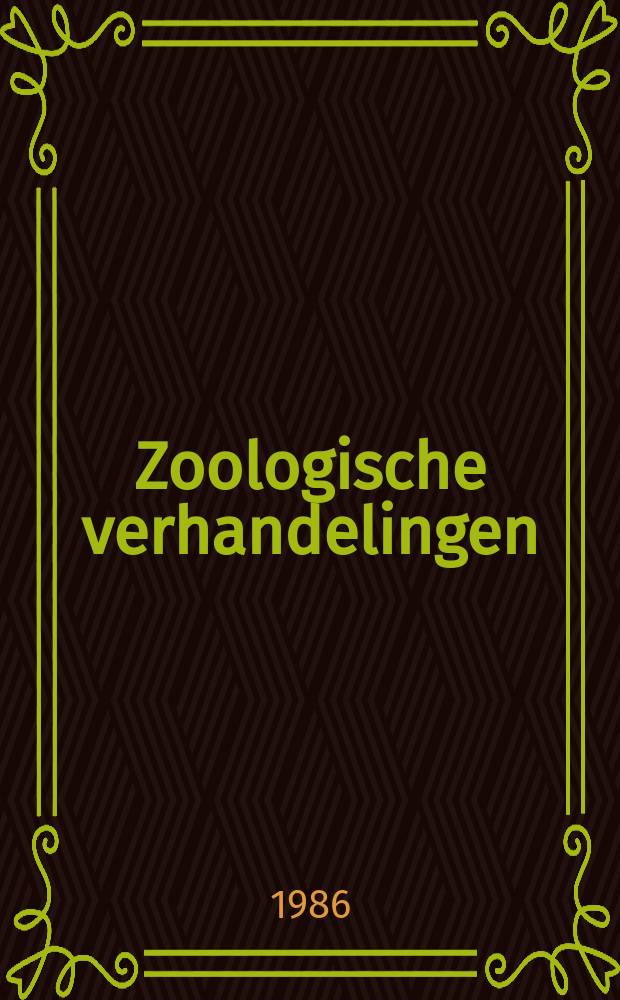 Zoologische verhandelingen : Uitg. door het Rijksmuseum van natuurlijke historie te Leiden. №234 : The European Pamphiliidae (Hymenoptera ...