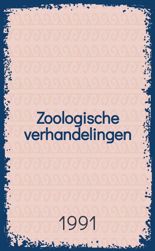 Zoologische verhandelingen : Uitg. door het Rijksmuseum van natuurlijke historie te Leiden : A systematic revision of the piscivorous ...
