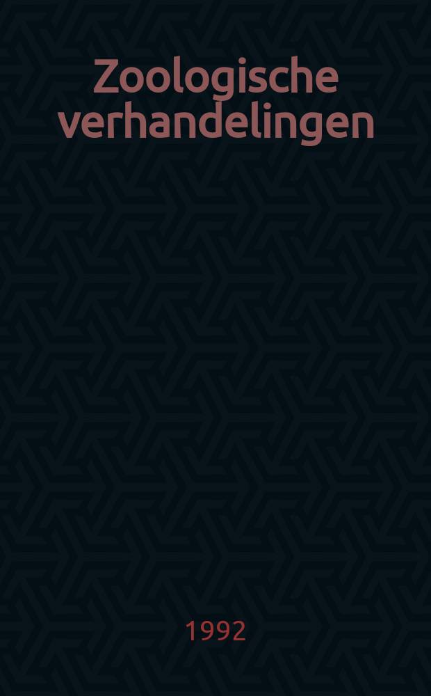Zoologische verhandelingen : Uitg. door het Rijksmuseum van natuurlijke historie te Leiden : Revision of the West Palaearctic species ...