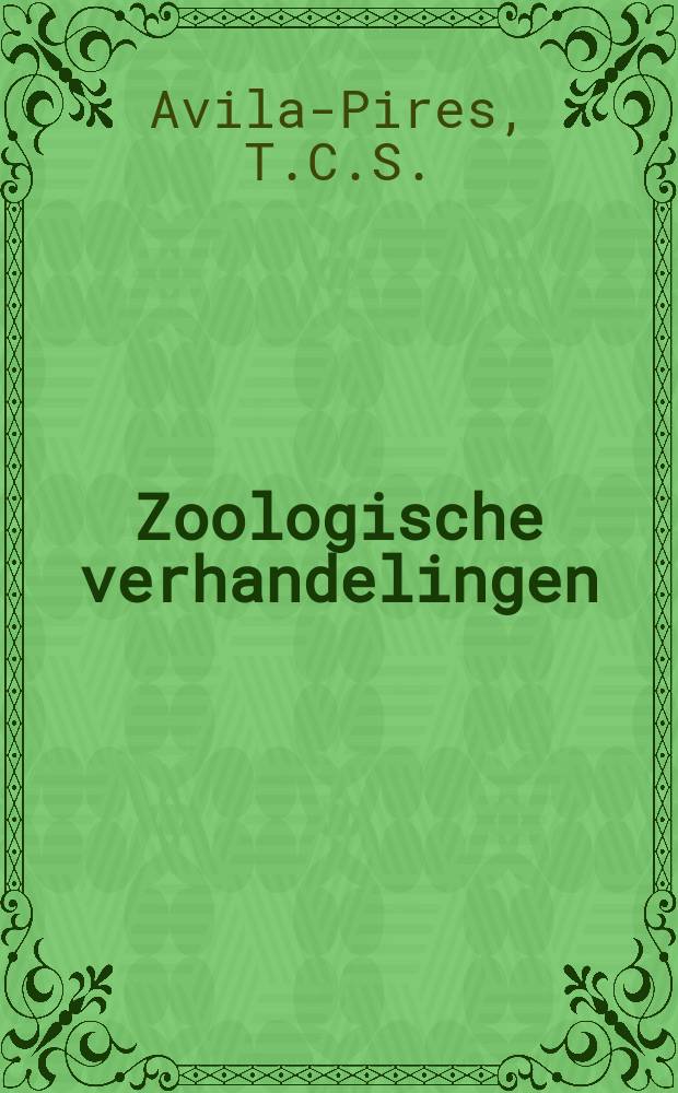Zoologische verhandelingen : Uitg. door het Rijksmuseum van natuurlijke historie te Leiden : Lizards of Brazilian Amazonia ...