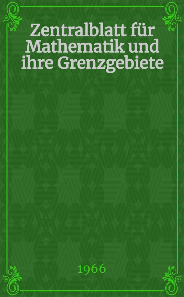 Zentralblatt für Mathematik und ihre Grenzgebiete : (Reine und angewandte Mathematik, theoretische, Physik, Astrophysik, Geophysik ). Bd.110, H.2 : Sachregister zu Bd.101-109