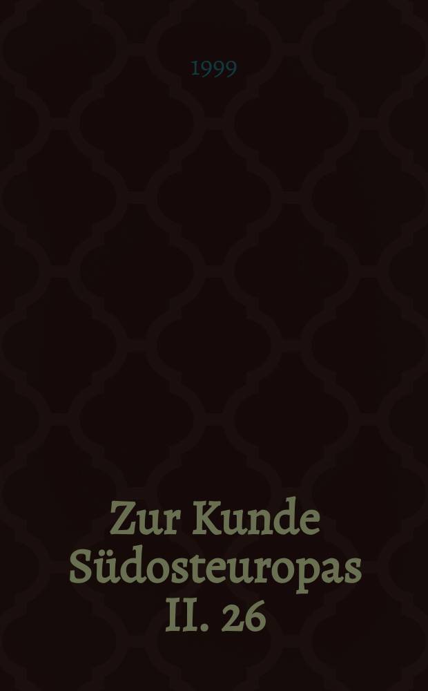 Zur Kunde Südosteuropas II. 26 : Menschenrechte in Bosnien und Herzegowina