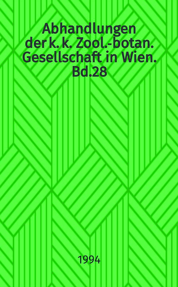 Abhandlungen der k. k. Zool.-botan. Gesellschaft in Wien. Bd.28 : Die Waldbodenmoose Österreichs ...