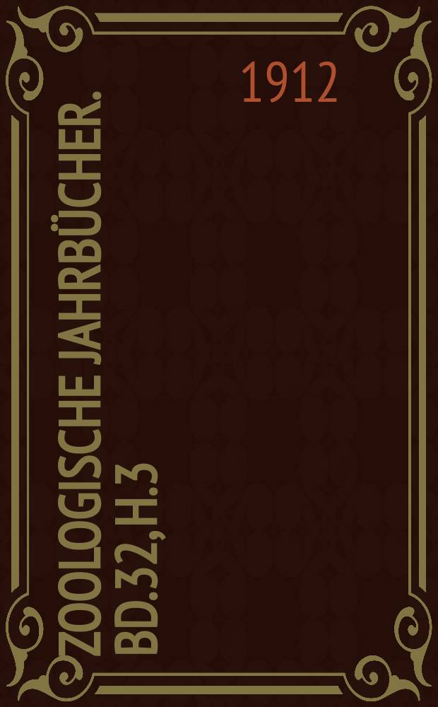 Zoologische Jahrbücher. Bd.32, H.3/4 : Contributi alla fisiologia del sistema nervoso centrale e del movimento dei pesci