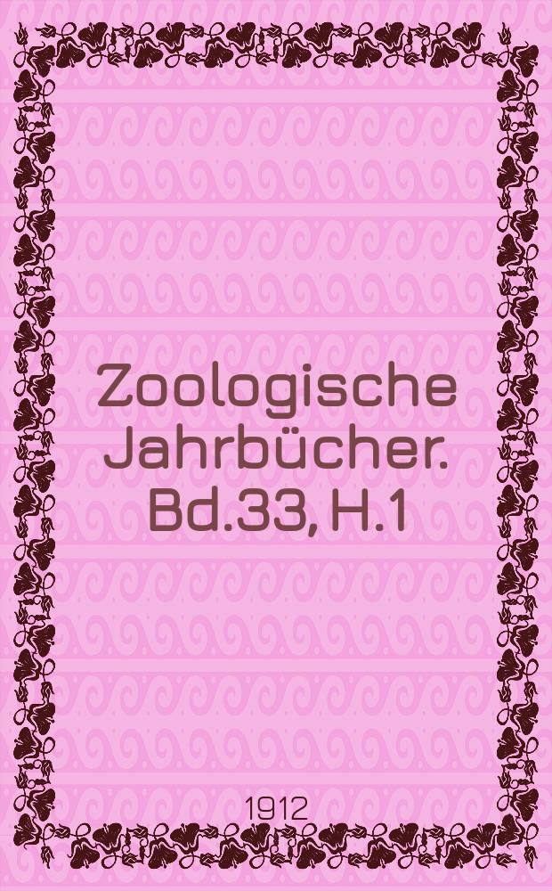 Zoologische Jahrbücher. Bd.33, H.1 : Das Kopfskelet von Dermochelys coriacea L.