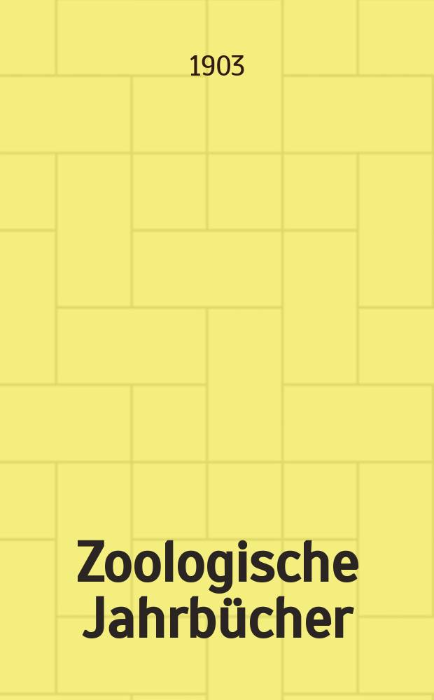 Zoologische Jahrbücher : Zeitschrift für Systematik, Geographie und Biologie der Thiere. 6, H.1 : Fauna Chilensis