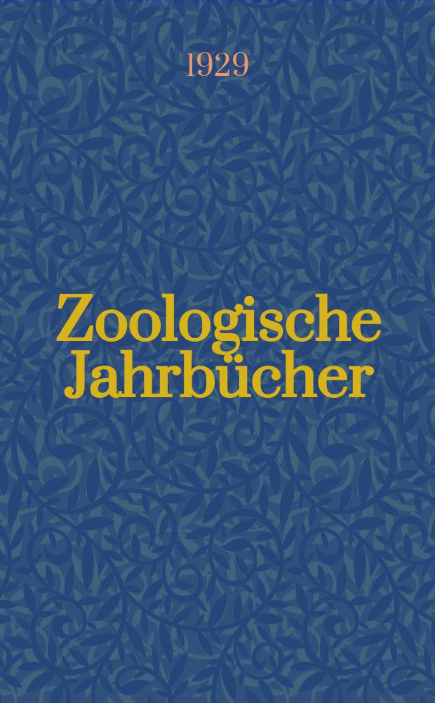 Zoologische Jahrbücher : Zeitschrift für Systematik, Geographie und Biologie der Thiere. 16, H.2 : Ergebnisse einer zoologischen Forschungsreise nach Westindien von Prof. W. Kükenthal und Dr. R. Hartmeyer im Jahre 1907