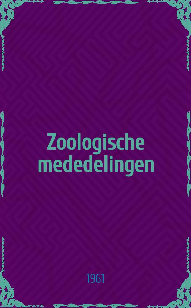 Zoologische mededelingen : Uitg. door het Rijksmuseum van natuurlijke historie te Leiden. Deel37, №16 : Revision of the Micryphantidae and Linyphiidae (Araneida) of the Van Hasselt collection