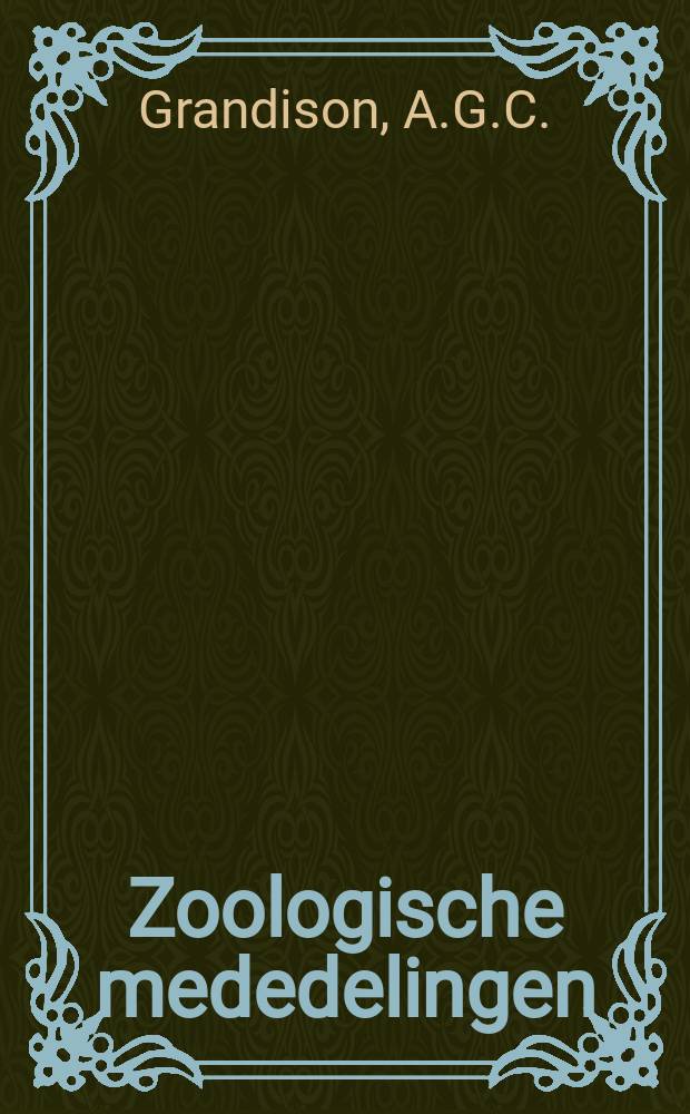 Zoologische mededelingen : Uitg. door het Rijksmuseum van natuurlijke historie te Leiden. Deel38, №1 : Preliminary notes on the taxonomy of Tarentda annularis and T. ephippiata (Sauria: Gekkonida)