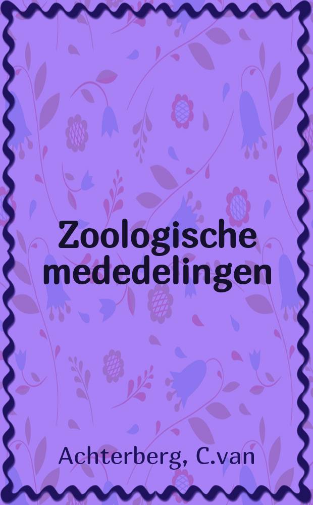 Zoologische mededelingen : Uitg. door het Rijksmuseum van natuurlijke historie te Leiden. Deel49, №7 : A new species of Chasmodon ...
