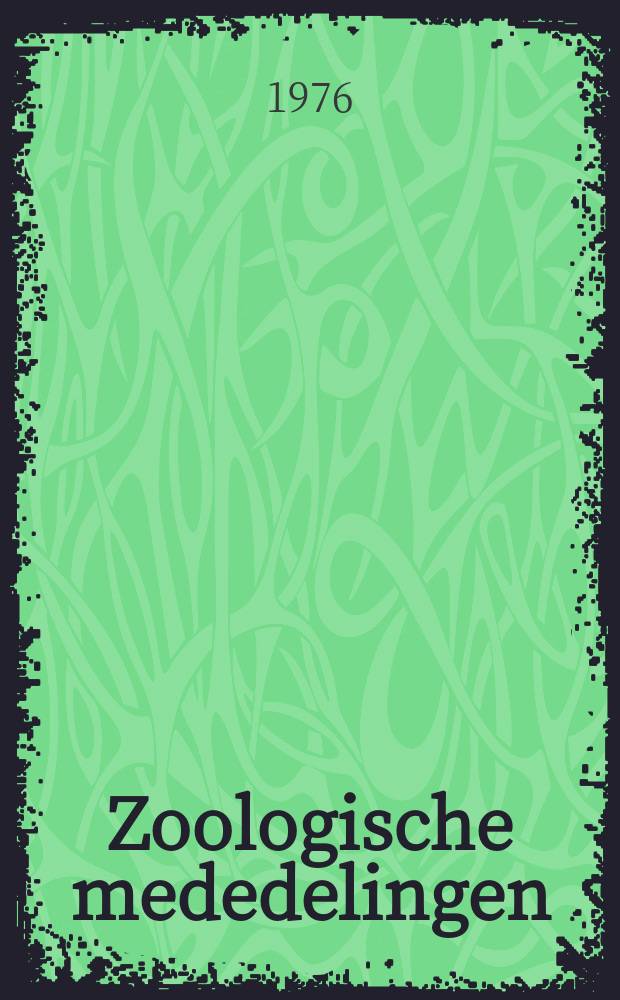Zoologische mededelingen : Uitg. door het Rijksmuseum van natuurlijke historie te Leiden. Deel50, №5 : New genera and species of ...