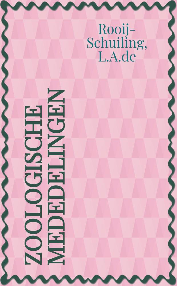 Zoologische mededelingen : Uitg. door het Rijksmuseum van natuurlijke historie te Leiden. D.52, №5 : Systematic reviews on the Mesodesmatidae ...