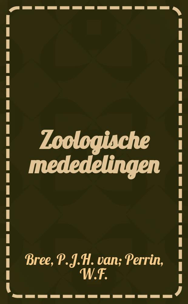 Zoologische mededelingen : Uitg. door het Rijksmuseum van natuurlijke historie te Leiden. D.52, №21 : On the diagnosis ...