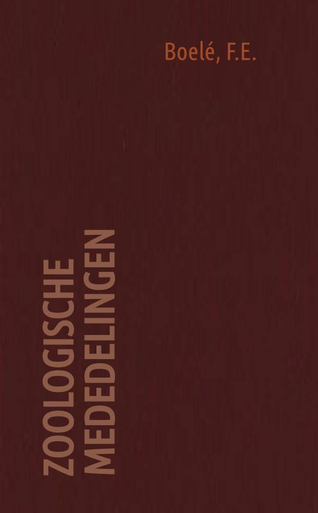 Zoologische mededelingen : Uitg. door het Rijksmuseum van natuurlijke historie te Leiden. D.56, №14 : Variation in the number ...