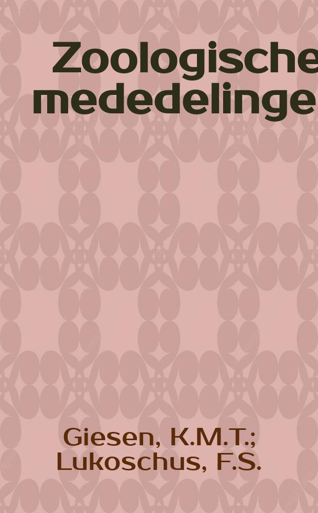 Zoologische mededelingen : Uitg. door het Rijksmuseum van natuurlijke historie te Leiden. D.56, №20 : A new species of the genus ...