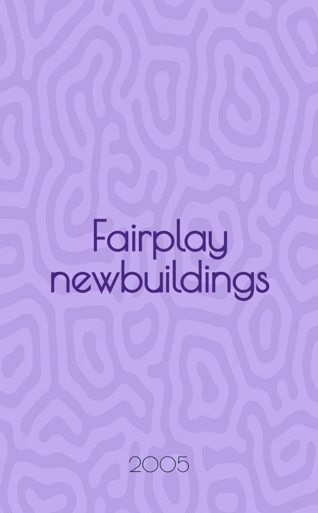 Fairplay newbuildings : Publ. with Fairplay solutions